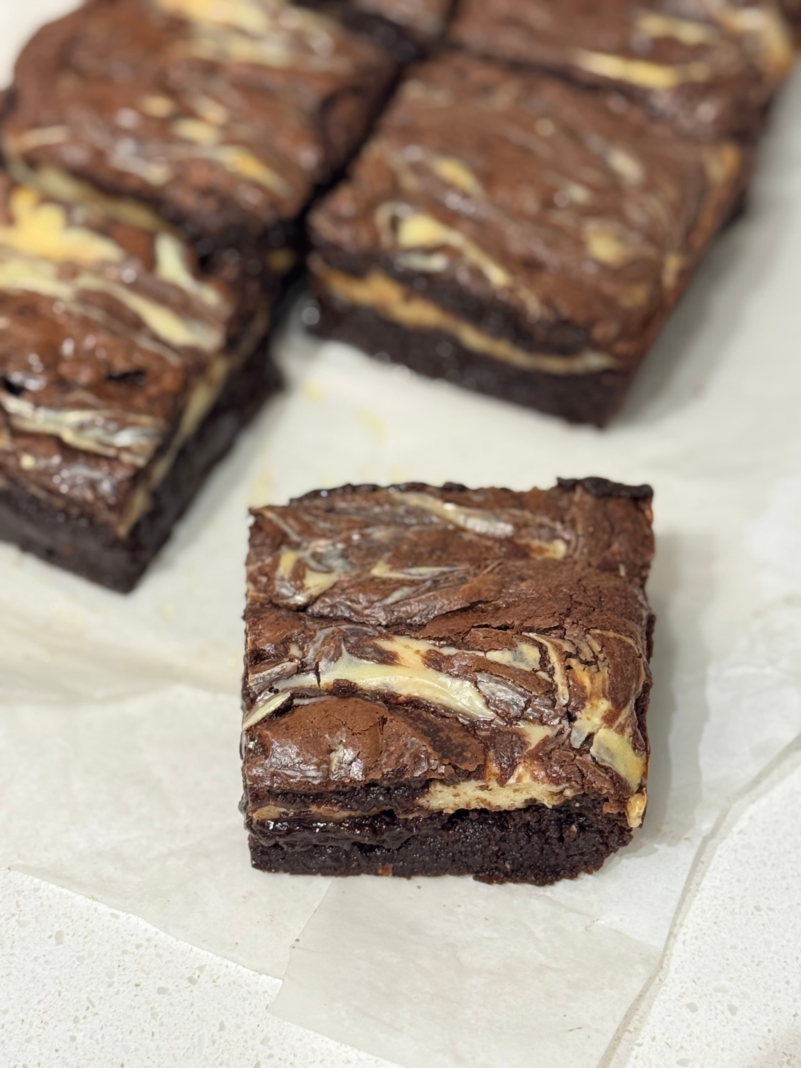 Brownie with Cheesecake Swirl