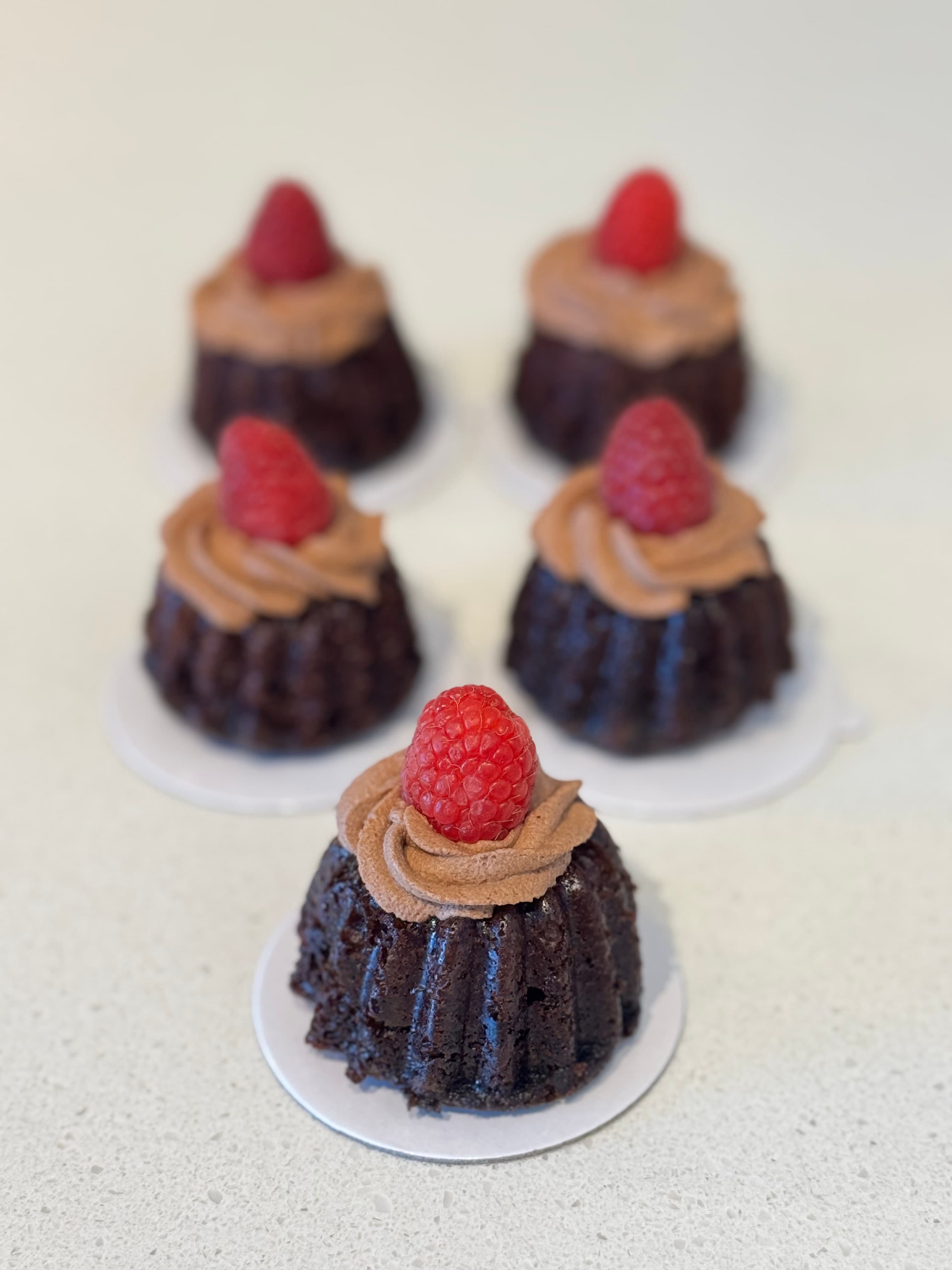 Mini Raspberry Chocolate Cake